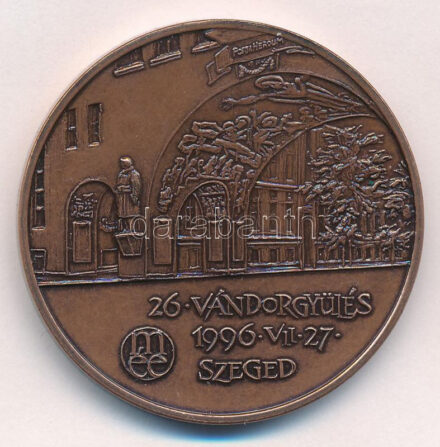 Fritz Mihály (1947-) 1996. 'MÉE 26. Vándorgyűlése Szeged Ópusztaszer / Az első országgyűlés és az Ond-Kalán nemzetség emlékére' bronz emlékérem (42mm) T:1 Adamo SG30