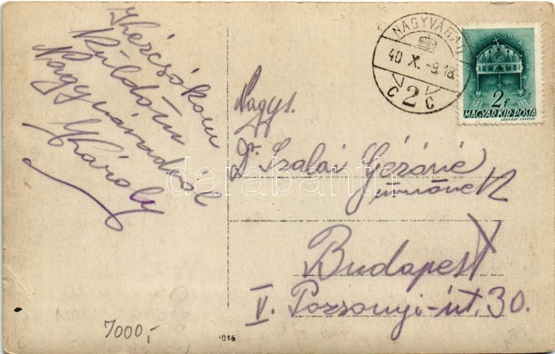 1940 Nagyvárad, Oradea; nyaraló, szálloda / villa, hotel. photo (EK) - Image 2