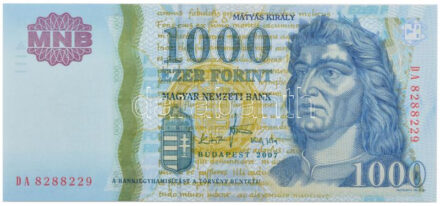 2007. 1000Ft 'DA 8288229' T:I Adamo F55H