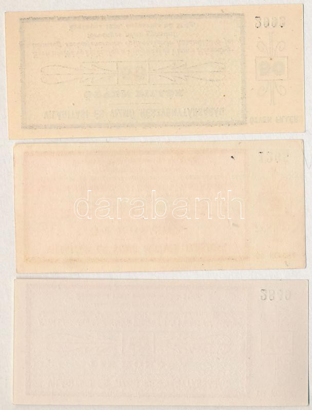 Székesfehérvár 1920. 10K + 5K + 50f 'Világítási és Vízmű Részvénytársaság' utalvány T:I, I- fo. Adamo SZF1 - Image 2