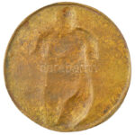 DN 'Női torzó' bronz egyoldalas emlékérem (120mm) T:1- - Image 2