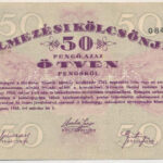 Budapest 1945. 50P 'Élelmezési Kölcsönjegy' 'D 084550' T:II fo. Adamo BUP11.1