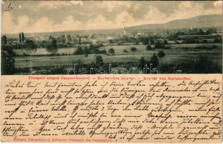 1900 Karánsebes, Caransebes; Editura Tipografiei si Librariei diecesane