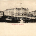 1900 Temesvár, Timisoara; Józsefváros, Küttl tér / Iosefin / square, street view (r)