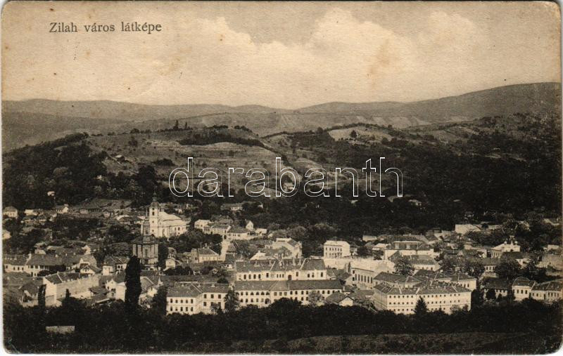 1916 Zilah, Zalau; látkép. Seres Samu kiadása / general view (r)