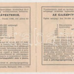 1946. 'Újjáépítési Állami Sorsjáték' fél-sorsjegye 10.000AP értékben (2x), A és B sorsjegy '20357' T:III - Image 2