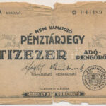 ~1946. 10.000AP nem kamatozó pénztárjegy 'Másra át nem ruházható', bélyegzés nélkül T:III- Adamo P57
