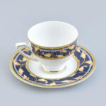 Heinrich Winterling Bavaria német porcelán csésze és alj. Matricás, jelzett, hibátlan, d: 8,5 - 15 cm