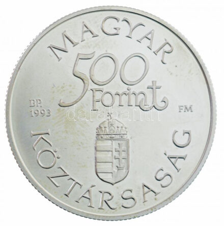 1993. 500Ft Ag 'Régi dunai hajók - Árpád' dísztokban T:BU Adamo EM129