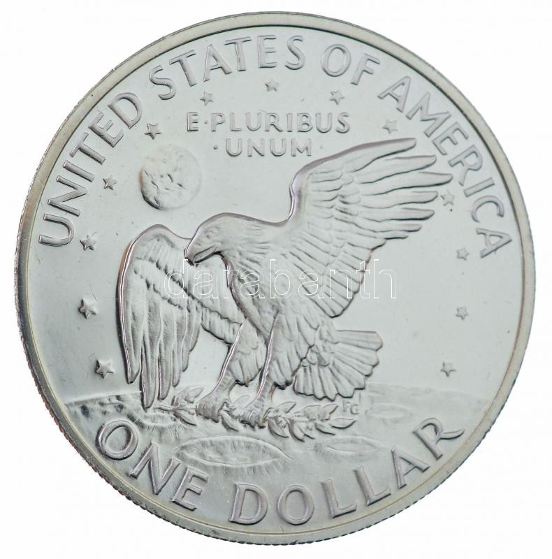 Amerikai Egyesült Államok 1971S 1$ Ag 'Eisenhower' T:PP USA 1971S 1 Dollar Ag 'Eisenhower' C:PP Krause KM#203a - Image 2