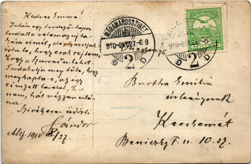 1910 Máramarossziget, Sighetu Marmatiei; erdészlak / forestry house. photo (EK) - Image 2