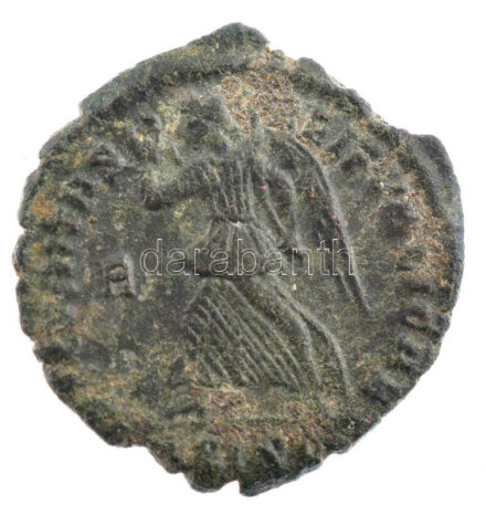 Római Birodalom / Siscia / I. Valentinianus 364-367. AE3 bronz (2,01g) T:2- kitörés Roman Empire / Siscia / Valentinian I 364-367. AE3 bronze 'DN VALENTINI-ANVS PF AVG / SECVRITAS-REIPVBLICAE - R - [dot delta] SISC' (2,01g) C:VF cracked RIC IX