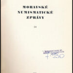 4 különböző cseh nyelvű numizmatikai értesítő 'Moravské Numismatické Zprávy 1967,1968/69,1970,1973' Szép állapot. - Image 2