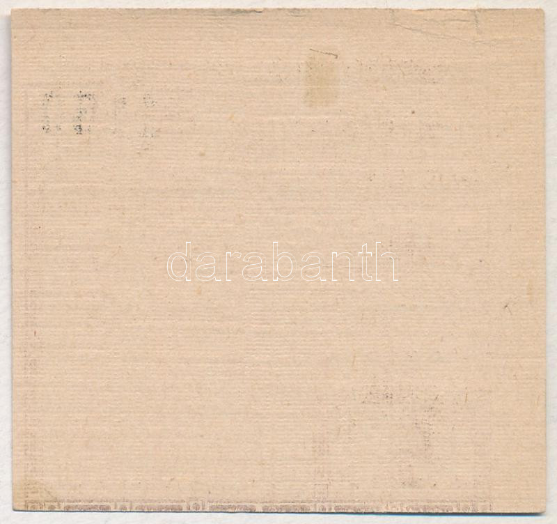 Budapest 1919. 1K 'Vörös Ujság' szükségpénz T:I- kis szakadás Adamo BUC300.2 - Image 2