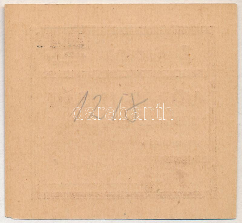 Budapest 1919. 1K 'Vörös Ujság' szükségpénz T:I Adamo BUC300.2 - Image 2