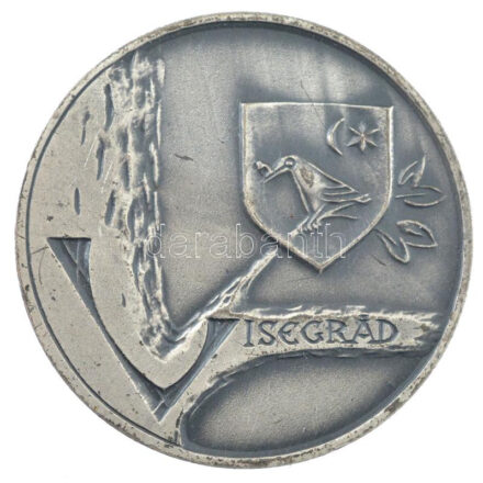 Somorjai László (1949-) DN 'Visegrád' ezüstözött bronz emlékérem (32mm) T:2