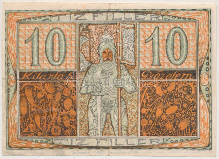 Sopron 1918. május 1. 10f utalvány T:III Adamo SOP4.1