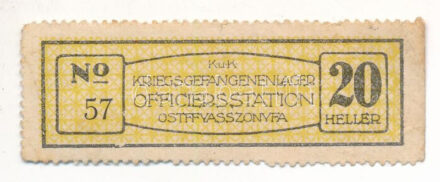 Ostffyasszonyfa / Hadifogolytábor 1916. 20h I. kiadás T:III Hungary / Ostffyasszonyfa / POW Camp 1916. 20 Heller 1st serie C:XF Adamo HHO-1.3
