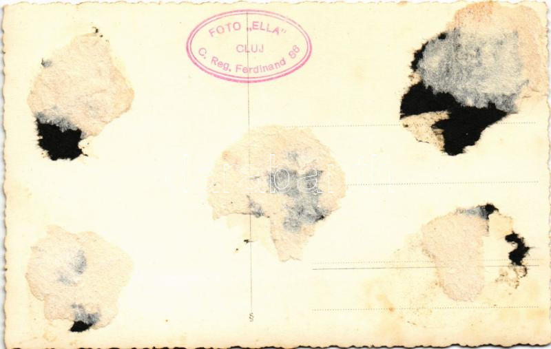 Kolozsvár, Cluj; Fodrász és manikűr szalon, üzlet belső dolgozókkal és vendégekkel / hairdresser and manicure salon, shop interior. Foto Ella C. Reg. Ferdinand 86. photo (ragasztónyom / gluemark) - Image 2