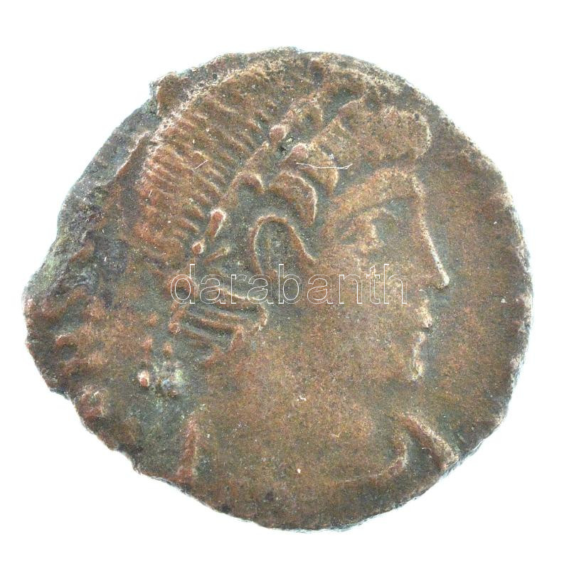 Római Birodalom / Aquileia / II. Constantius 347-348. AE4 bronz (1,25g) T:2 Roman Empire / Aquileia / Constantius II 347-348. AE4 bronze 'CONSTANT-IVS PF AVG / VICTORIAE DD AVGGQ NN - AQS' (1,25g) C:XF RIC VIII 86 - Image 2