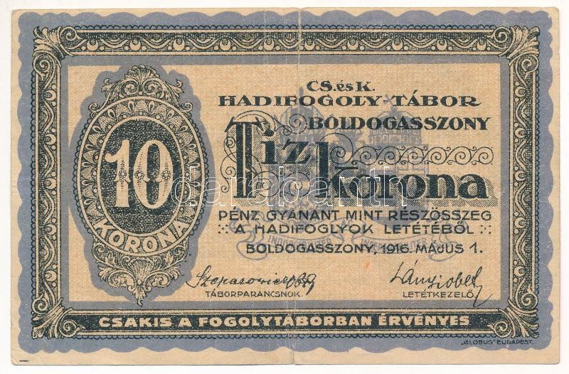 Boldogasszony / Hadifogolytábor 1916. május 1. 10K '10 0510' T:III Adamo HHB1.4 - Image 2