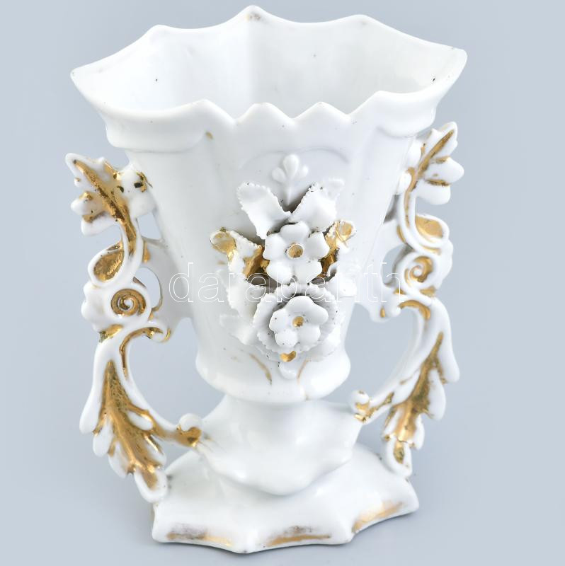 Antik váza, jelzés nélkül, kopott, m: 20 cm