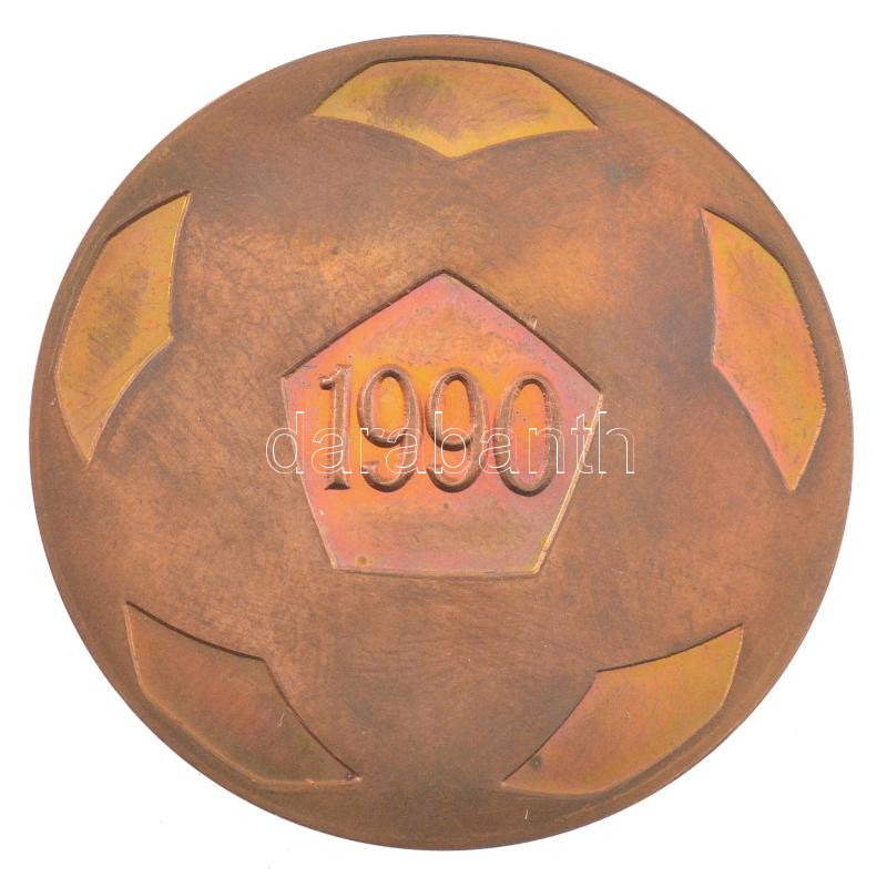 Svédország 1990. 'Västergötland Labdarúgó Szövetség' kétoldalas bronz emlékérem (42mm) T:1- Sweden 1990. 'Västergötland Football Association' two-sided bronze commemorative medallion (42mm) C:AU - Image 2