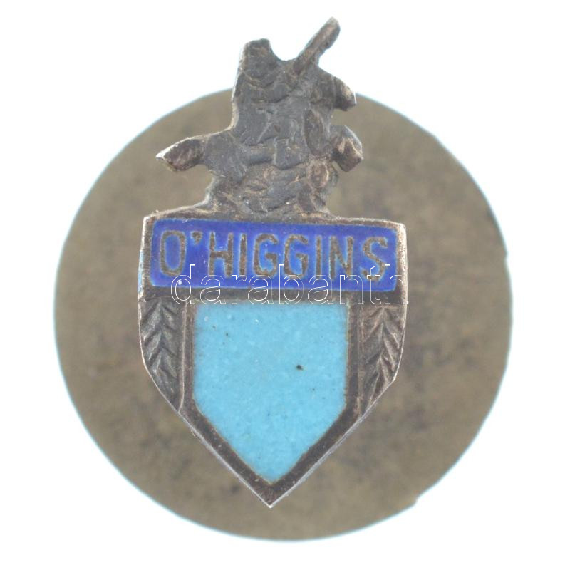 Chile ~1960. 'O'Higgins' a chilei Racangua város O'Higgins FC nevű csapatának zománcozott bronz gomblyukjelvénye T:1-,2 Chile ~1960. 'O'Higgins' enameled bronze buttonhole badge of O'Higgins FC of Racangua, Chile C:AU,XF