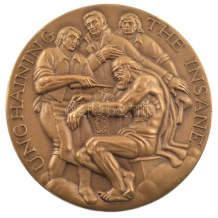 Amerikai Egyesült Államok 1970. 'Phillippe Pinel' kétoldalas bronz emlékérem, peremén 'Medallic Art Co. N.Y.' Szign.:Abram Belskie (43mm) T:1- USA 1970. 'Philippe Pinel' two-sided bronze commemorative medallion, 'Medallic Art Co. N.Y' text
