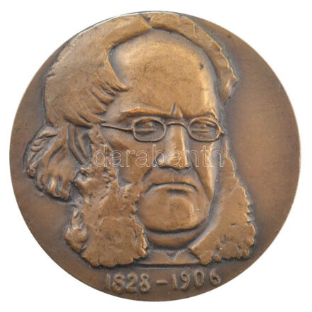 ~1960-1970. 'Henrik Ibsen 1828-1906' kétoldalas bronz emlékérme (60mm) T:1- ~1960-1970. 'Henrik Ibsen 1828-1906' two-sided bronze commemorative medallion (60mm) C:AU
