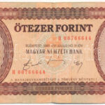 1990. 5000Ft 'H 00766644' T:III Hungary 1990. 5000 Forint 'H 00766644' C:F Adamo F49