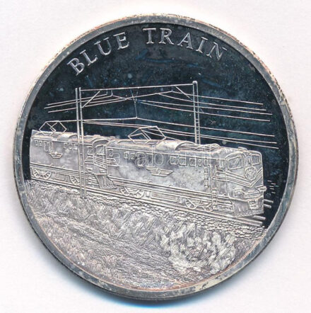 Németország 1998. 'A vasút története - Blue train' kétoldalas jelzett Ag emlékérem tanúsítvánnyal (20g/0.999/40mm) T:PP patina Germany 1998. 'History of Railroads - Blue train' two-sided hallmarked Ag commemorative medallion with