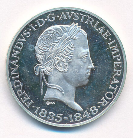 Ausztria ~1987. 'Ferdinánd Császár Vasút - Pluto 1837-1987' kétoldalas jelzett Ag emlékérem (9,03g/0.900/27mm) T:PP ujjlenyomat, patina, kis karc Austria ~1987. 'Kaiser Ferdinands Nordbahn - Pluto 1837-1987' two-sided hallmarked Ag