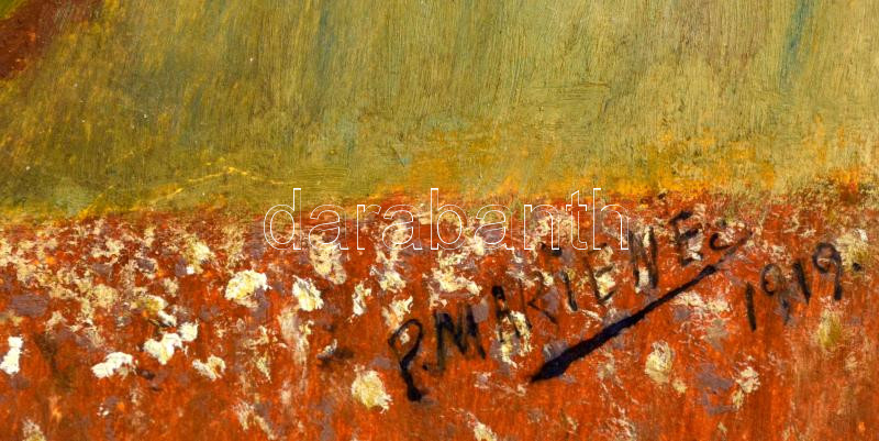 Pataky Marienne (?-?): Merengő. Vegyes technika, karton, utólag jelezett, 28×21 cm - Image 2