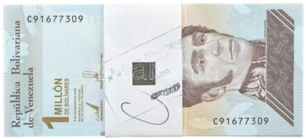 Venezuela 2020. 1.000.000B 'A caraboboi csata 200. évfordulója' (92db) eredeti kötegelővel, sorszámkövetők T:I Venezuela 2020. 1.000.000 Bolívares 'Bicentennial of the battle of Carabobo' (92db) with original wrapper, consecutive serials