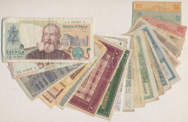 Olaszország 1918-1990. 5c - 5000L (21x) T:III közte szép papír Italy 1918-1990. 5 Centesimi - 5000 Lire (21x) C:F with fine paper - Image 2