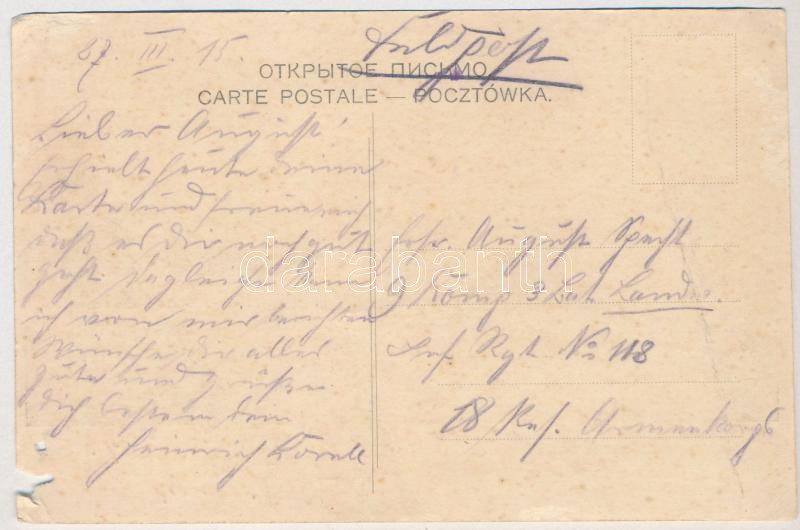 1915 Lódz, Lods; widok ogólny / general view with factory (tears) - Image 2