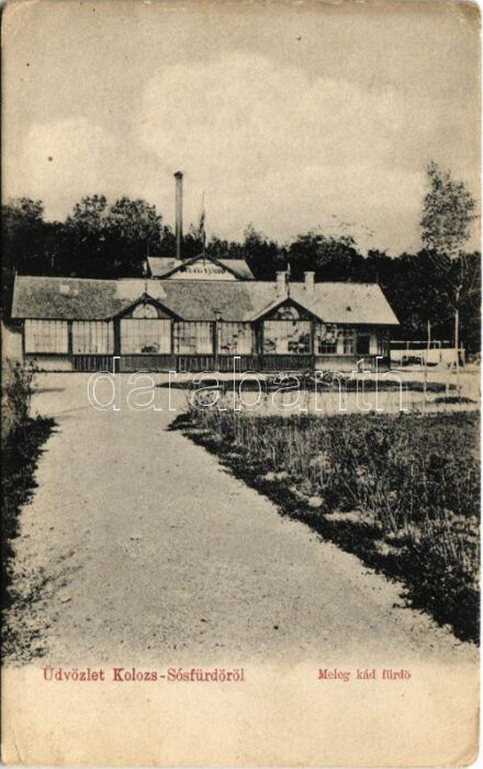 Kolozs, Kolozs-sósfürdő, Kolozsfürdő, Cojocna; Meleg kádfürdő / spa, bath (szakadás / tear)