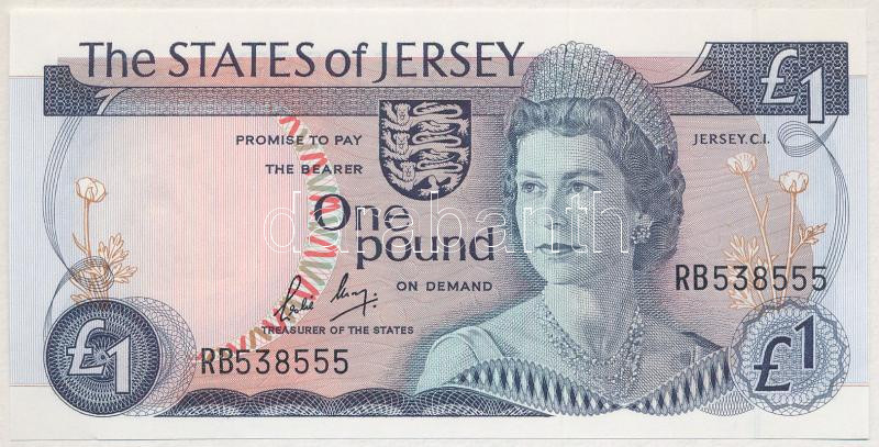 Jersey 1976. 1P T:I Jersey 1976. 1 Pound C:UNC Krause P#11