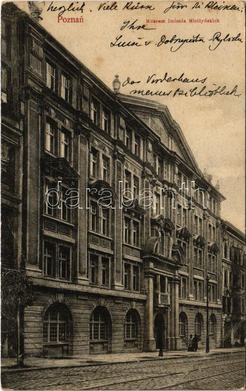 1910 Poznan, Posen; Muzeum Imienia Mielznskich / museum (EK)