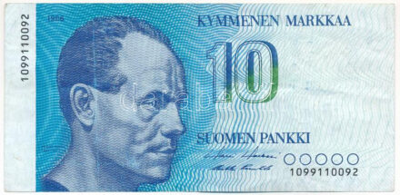 Finnország 1986. 10M T:III Finland 1986. 10 Markkaa C:F Krause P#113