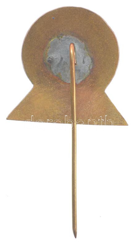 ~1930. 'Eliwest-priteg' Egyesült Magyar Magántelefon- és Elektromos-Ipar Rt. zománcozott fém jelvénye (22x24mm) T:2 zománchiba - Image 2