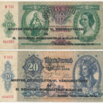 1936. 10P + 1941. 20P + 1932. 50P + 1945. 100P mind 'Magyar Éremgyűjtők VI. vándorgyűlése és III. Szolnoki Numizmatikai Kiállítás' felülbélyegzéssel T:III Adamo FO35.3.1, FO35.3.2, FO35.3.3, FO35.3.5