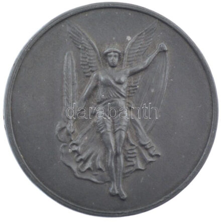 Konkoly Sugár József (1887-) ~1924. 'KEAC - Kolozsvári Egyetemi Atlétikai Club' Zn díjérem, szignó nélkül (37mm) T:1- patina