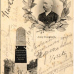 1905 Zagreb, Agram, Zágráb; Nadgrobni spomenik Josip Eisenhuth / grave, headstone of Josip Eisenhuth, cellist and composer. Floral
