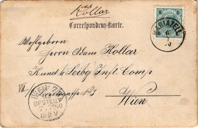 1900 Mariazell (Steiermark), Votivbild beim Todten Weib / pilgrimage site. N. Kuss photo (EM) - Image 2