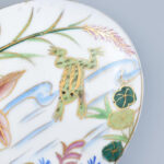 Békás porcelán bonbonniere. Kézzel festett, jelzés nélkül, hibátlan 17x11 cm - Image 2