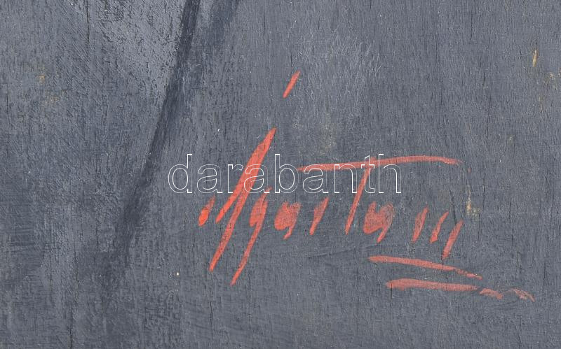 Ágoston Vencel (1894-1946): Arckép. Olaj, falemez. Jelzett. 50x40 cm - Image 2