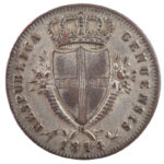 Olasz Államok / Genova 1814. 2s billon T:2,2- Italian States / Genoa 1814. 2 Soldi billon C:XF,VF Krause KM#282.1