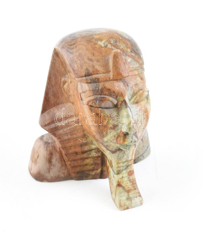 Egyiptom Nofretete, faragott gránit, 1920 körül, korának megfelelő állapotban, m: 14,5 cm